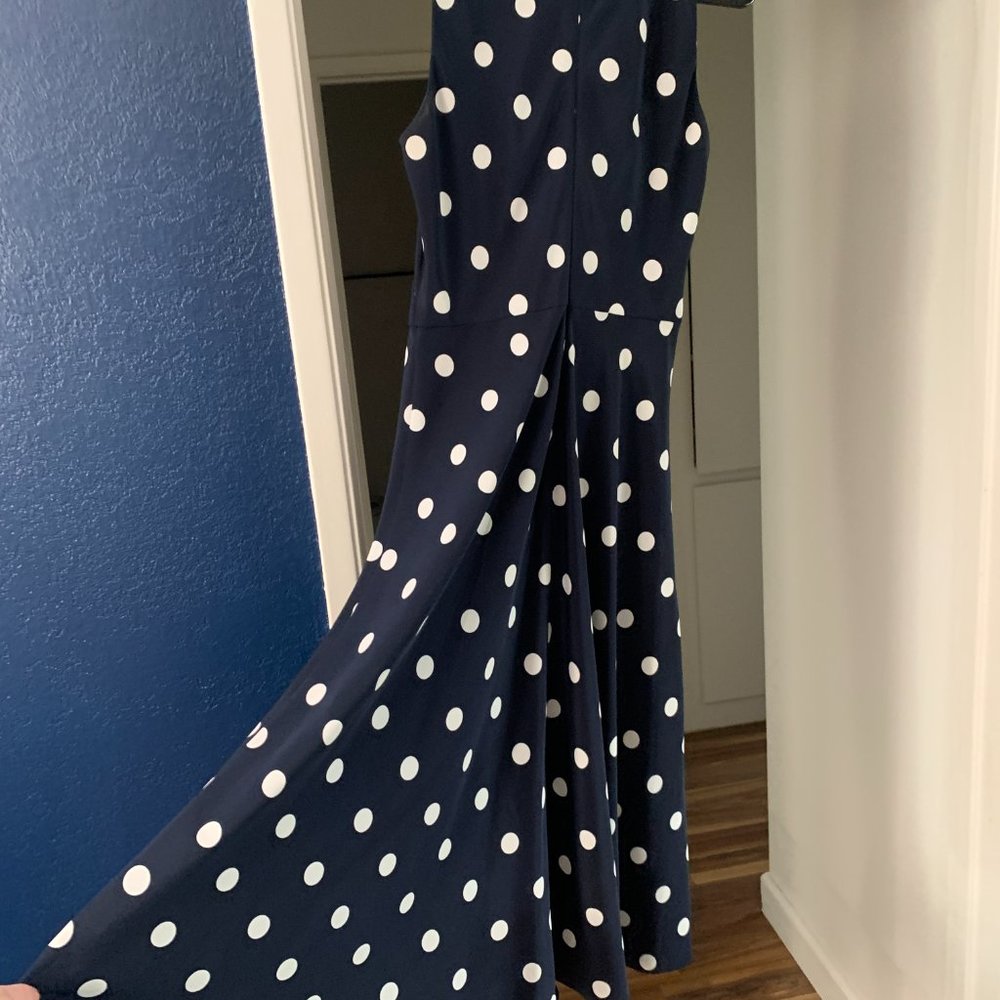 Ralph Lauren navy white polka dot dress - Picture 8 of 8
